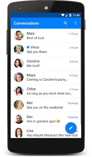 Messenger Theme (chomp) - Image screenshot of android app