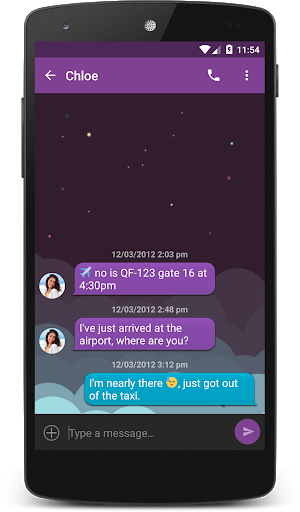 Midnight Sky Theme (chomp) - Image screenshot of android app