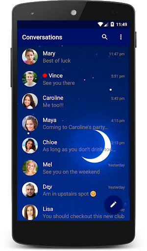 Moon Theme (chomp) - Image screenshot of android app
