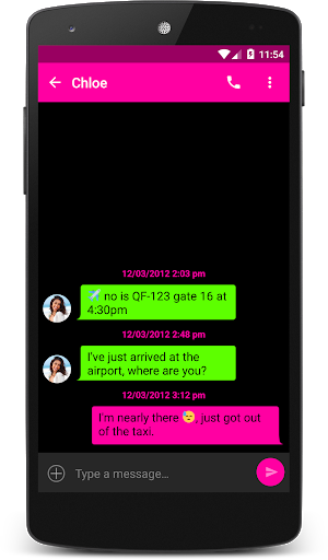 Neon Theme (chomp) - Image screenshot of android app