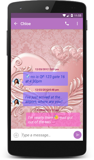 Pink And Lilac Theme (chomp) - عکس برنامه موبایلی اندروید