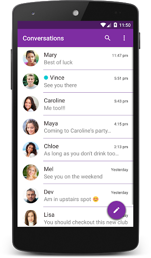 Purple Theme (chomp) - Image screenshot of android app
