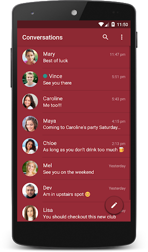 Raspberry Theme (chomp) - Image screenshot of android app