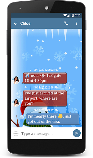 Snowman Theme (chomp) - Image screenshot of android app