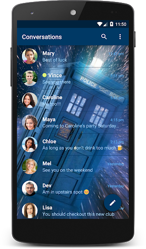 Tardis Theme (chomp) - Image screenshot of android app