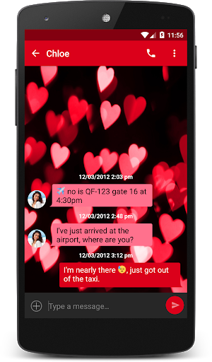 Valentines Day Theme (chomp) - Image screenshot of android app