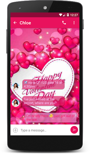 Valentines Heart Theme (chomp) - Image screenshot of android app