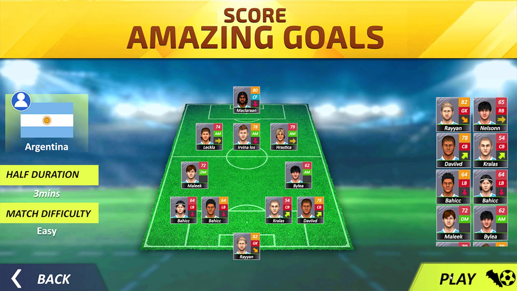 Football Soccer League Game ۳D - عکس بازی موبایلی اندروید