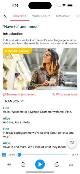 English Grammar - ۶mins - عکس برنامه موبایلی اندروید