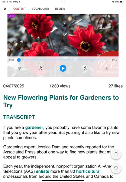 English Listening: Podcast - Image screenshot of android app