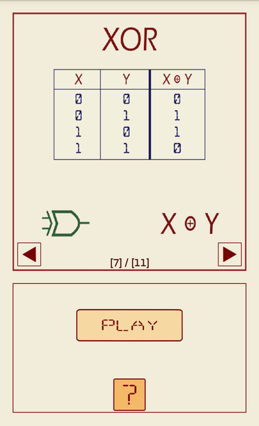 XOR Game - Boolean Algebra - عکس بازی موبایلی اندروید