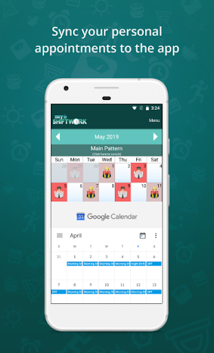 Shift Work Calendar - عکس برنامه موبایلی اندروید