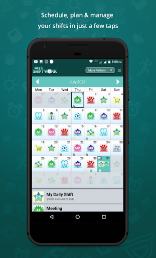 Shift Work Calendar - Image screenshot of android app