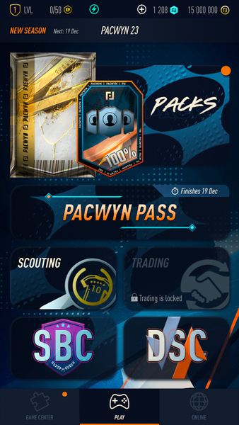 Pacwyn 23 Draft & Pack Opener - Gameplay image of android game