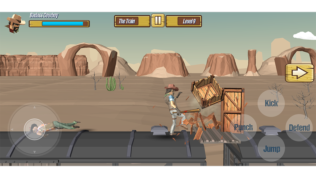 Polygon Cowboy Street Fighting - عکس بازی موبایلی اندروید