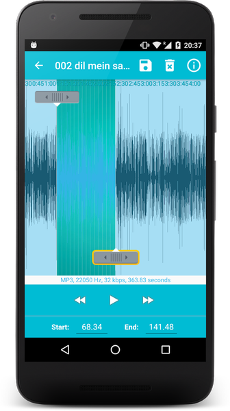 MP3 Cutter and Ringtone Maker - عکس برنامه موبایلی اندروید