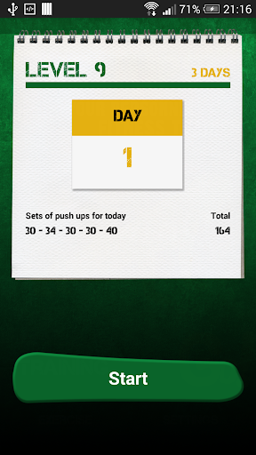 Pushups Trainer - Image screenshot of android app