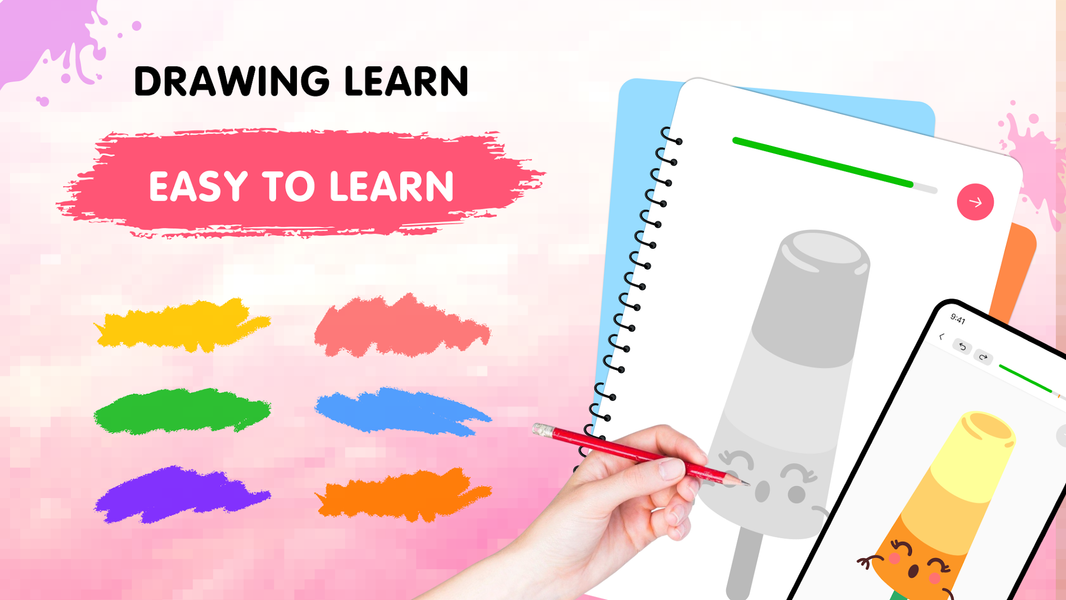 Easy Draw: Learn How to Draw - عکس برنامه موبایلی اندروید