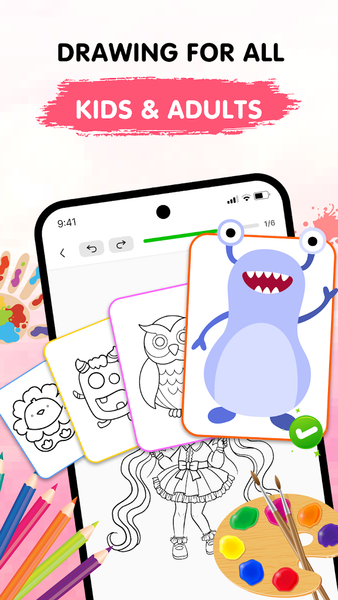 Easy Draw: Learn How to Draw - عکس برنامه موبایلی اندروید