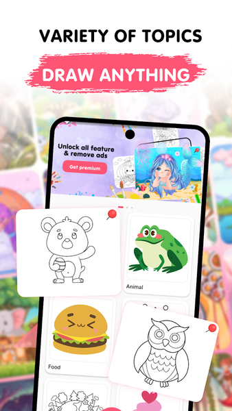 Easy Draw: Learn How to Draw - عکس برنامه موبایلی اندروید