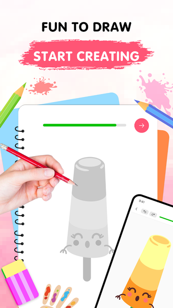 Easy Draw: Learn How to Draw - عکس برنامه موبایلی اندروید