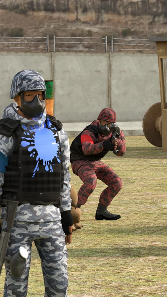 Paintball Attack 3D: Color War - Image screenshot of android app
