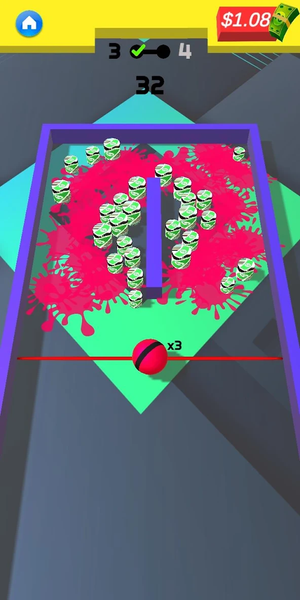 Paint Bounty: Ball Paint Blast - Gameplay image of android game