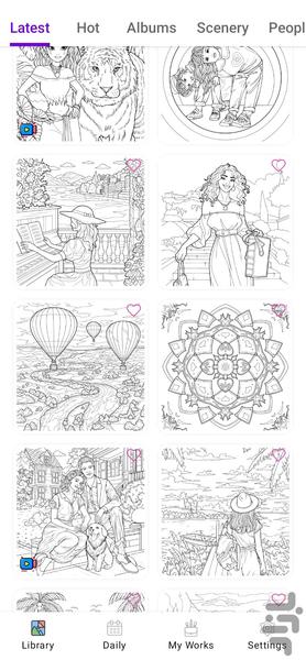 Paint Number - Color -کتاب رنگ آمیزی - Gameplay image of android game