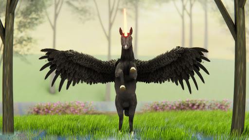 Flying Horse Simulator 2024 - Gameplay image of android game
