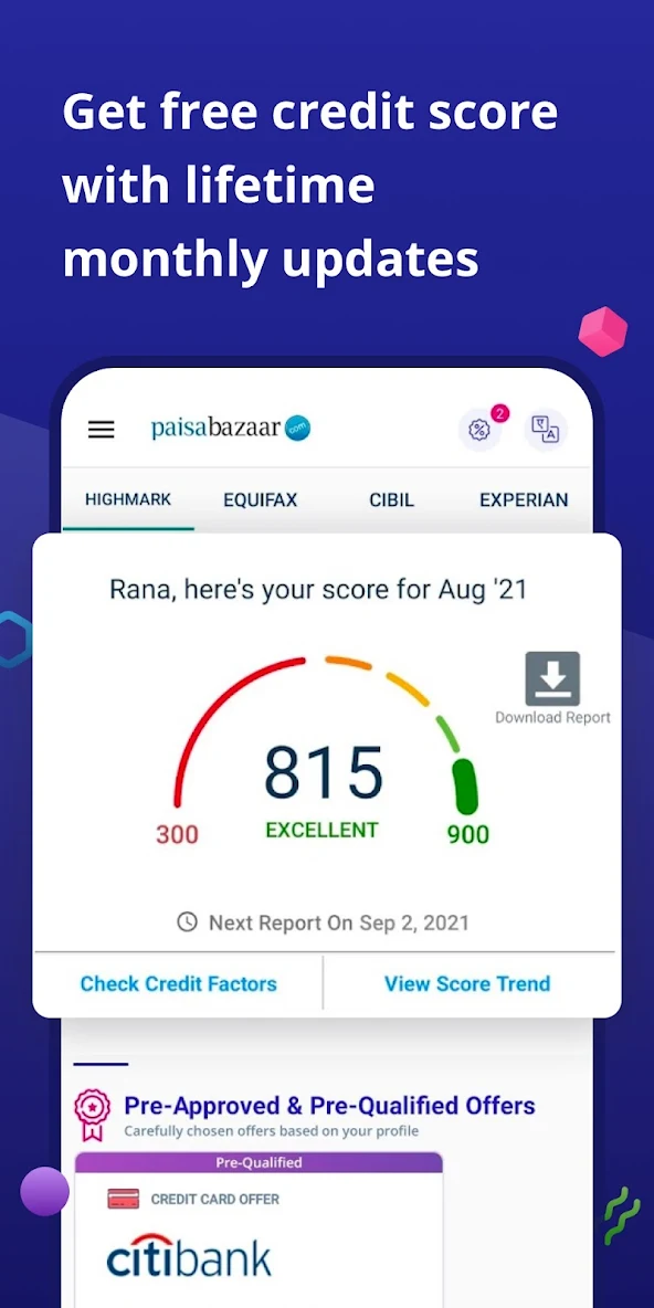 برنامه CreditScore, CreditCard, Loans - دانلود | بازار