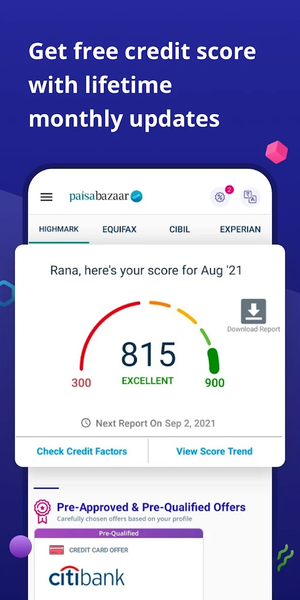 CreditScore, CreditCard, Loans - Image screenshot of android app