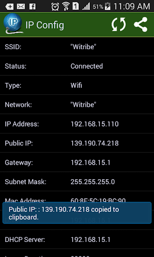 IPConfig - What is My IP? - عکس برنامه موبایلی اندروید