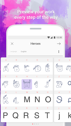 Fonty - Draw and Make Fonts - Image screenshot of android app