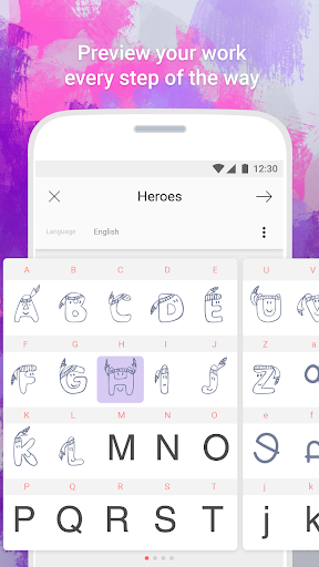 Fonty - Draw and Make Fonts - عکس برنامه موبایلی اندروید