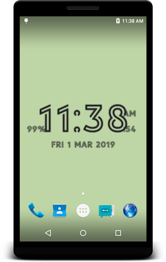 Digital Clock live wallpaper - Image screenshot of android app