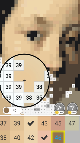 Dot gallery : Number coloring - Gameplay image of android game