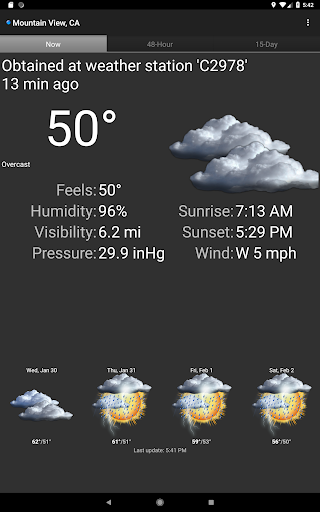 Palmary Weather - عکس برنامه موبایلی اندروید