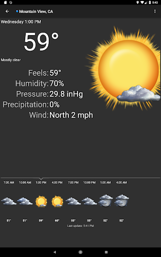 Palmary Weather - عکس برنامه موبایلی اندروید