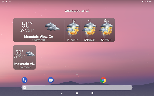 Palmary Weather - عکس برنامه موبایلی اندروید