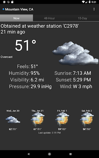 Palmary Weather - عکس برنامه موبایلی اندروید