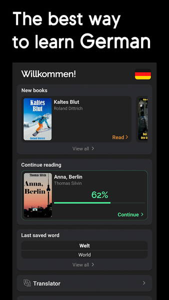 Learn German for beginners - Image screenshot of android app