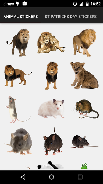 Real Animals Photo Stickers - عکس برنامه موبایلی اندروید