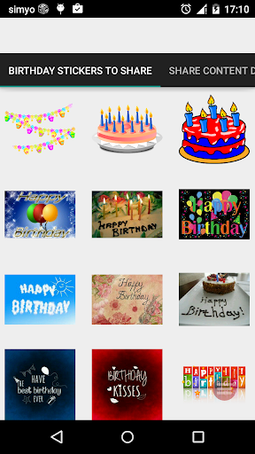 Happy Birthday Chat stickers - Image screenshot of android app