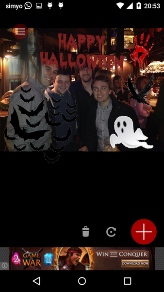 Halloween Photo stickers - Image screenshot of android app