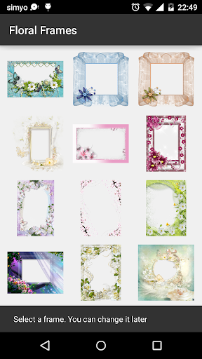 Floral photo Frames - Image screenshot of android app