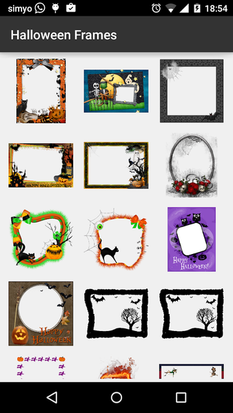 Halloween photo Frames - عکس برنامه موبایلی اندروید