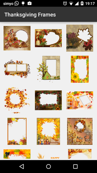 Thanksgiving photo Frames - عکس برنامه موبایلی اندروید