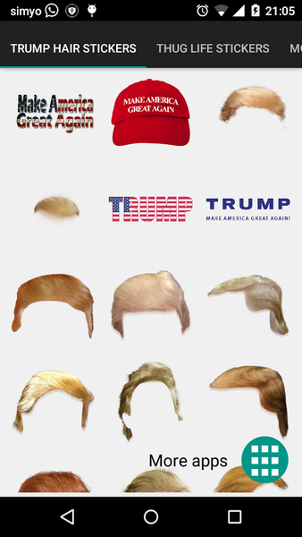 Trump your hair - عکس برنامه موبایلی اندروید