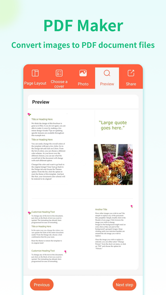 PDF Maker:Image to PDF - Image screenshot of android app