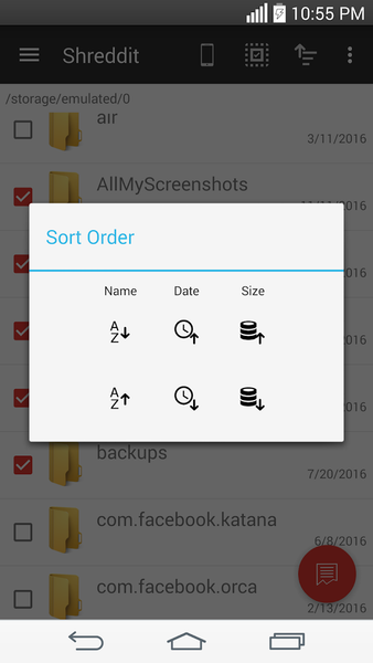 Shreddit - Data Eraser - Image screenshot of android app